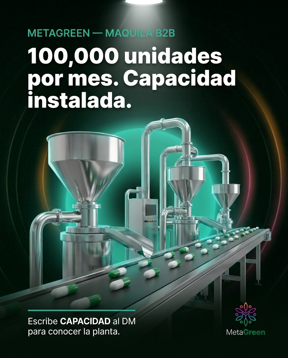 100,000 unidades por mes. Capacidad instalada.
