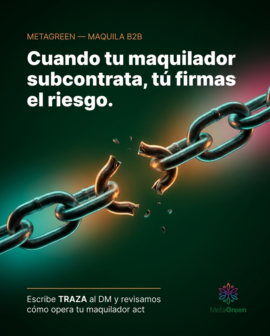 Cuando tu maquilador subcontrata, tú firmas el riesgo.