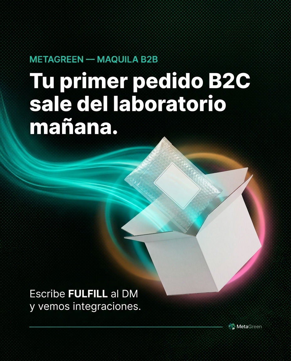 Tu primer pedido B2C sale del laboratorio mañana.